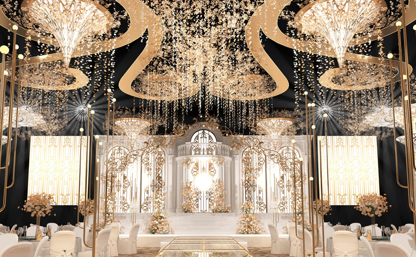 海曙花木兰喜事汇金色大厅效果展示